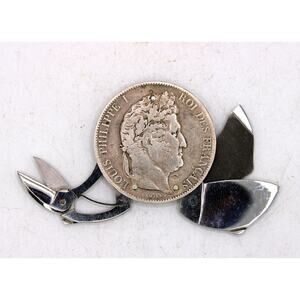 Vintage Eloi Pernet 1844 France 5 Francs Cigar Cutter